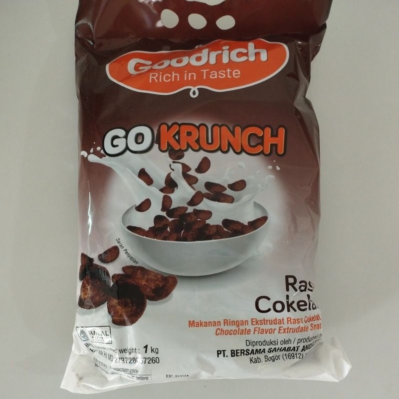 

Go Krunch 1kg Goodrich Makanan Ringan Ekstrudat