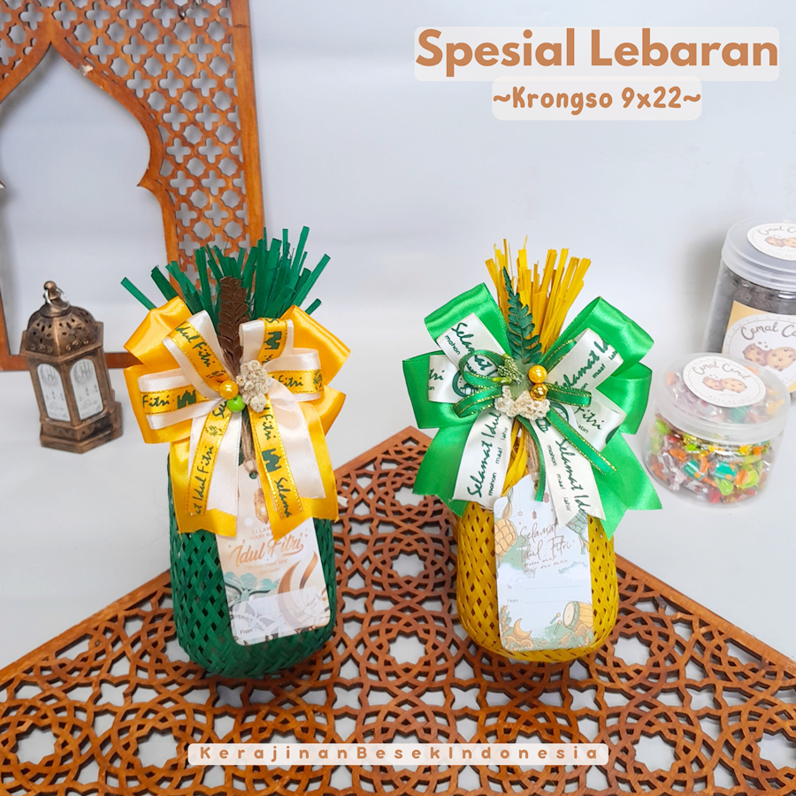 

KERANJANG BINGKISAN TOPLES TABUNG 600ml PARSEL LEBARAN IDUL FITRI FREE HANG TAG Krongso d cm t 22cm warna pita Nastar Unik
