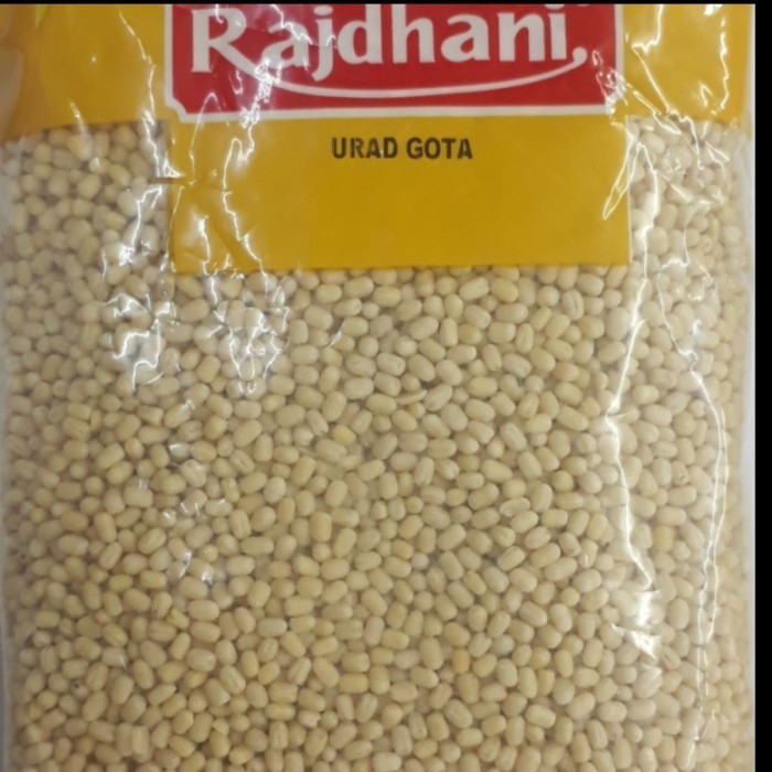 

WHITE URAD DAL WHOLE(URAD GOTA) RAJDHANI 1KG / Kacang Hitam Kupas