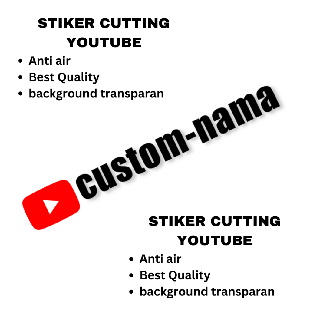 

Stiker cutting youtube / stiker logo youtube