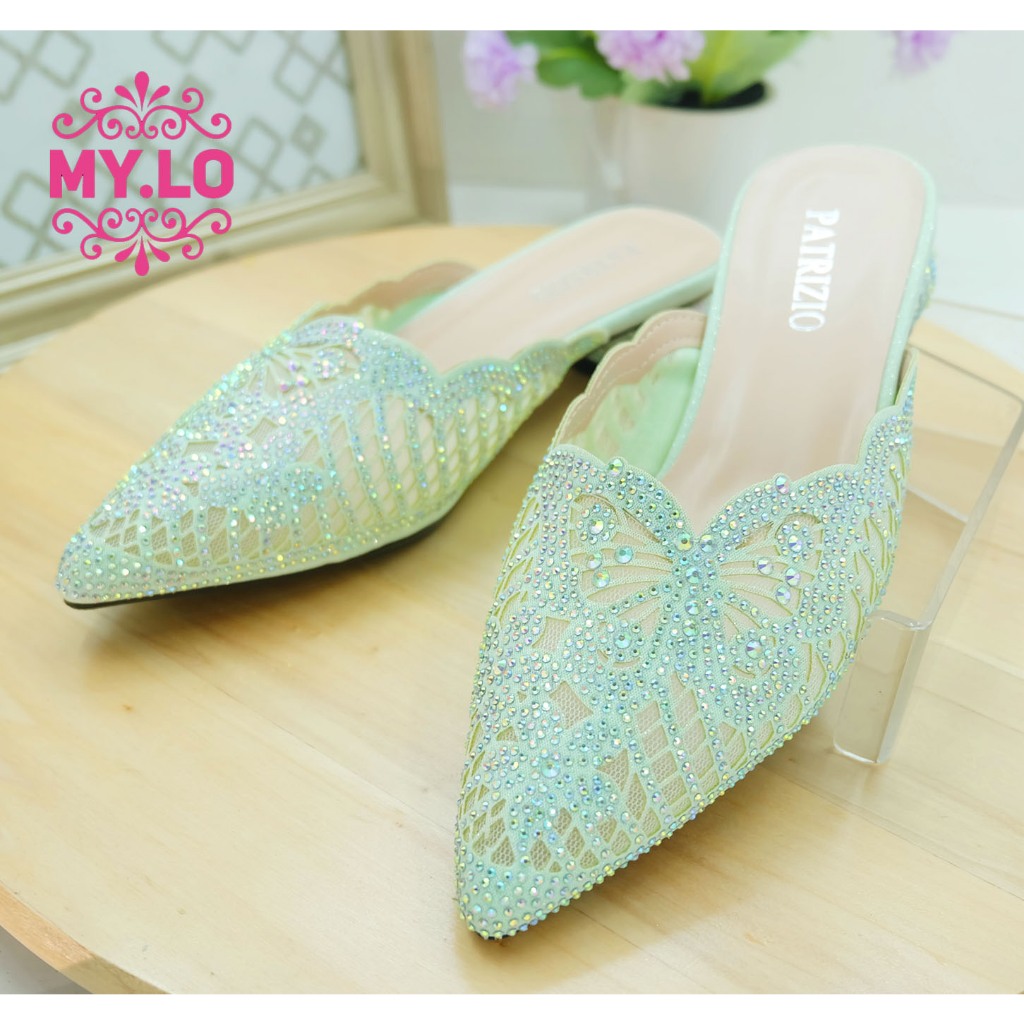 SANDAL PESTA WANITA SELOP KEBAYA PENGANTIN