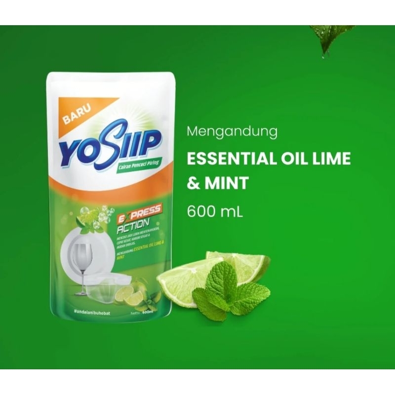 Yosiip Sabun cuci piring refill. (gratis kasa)