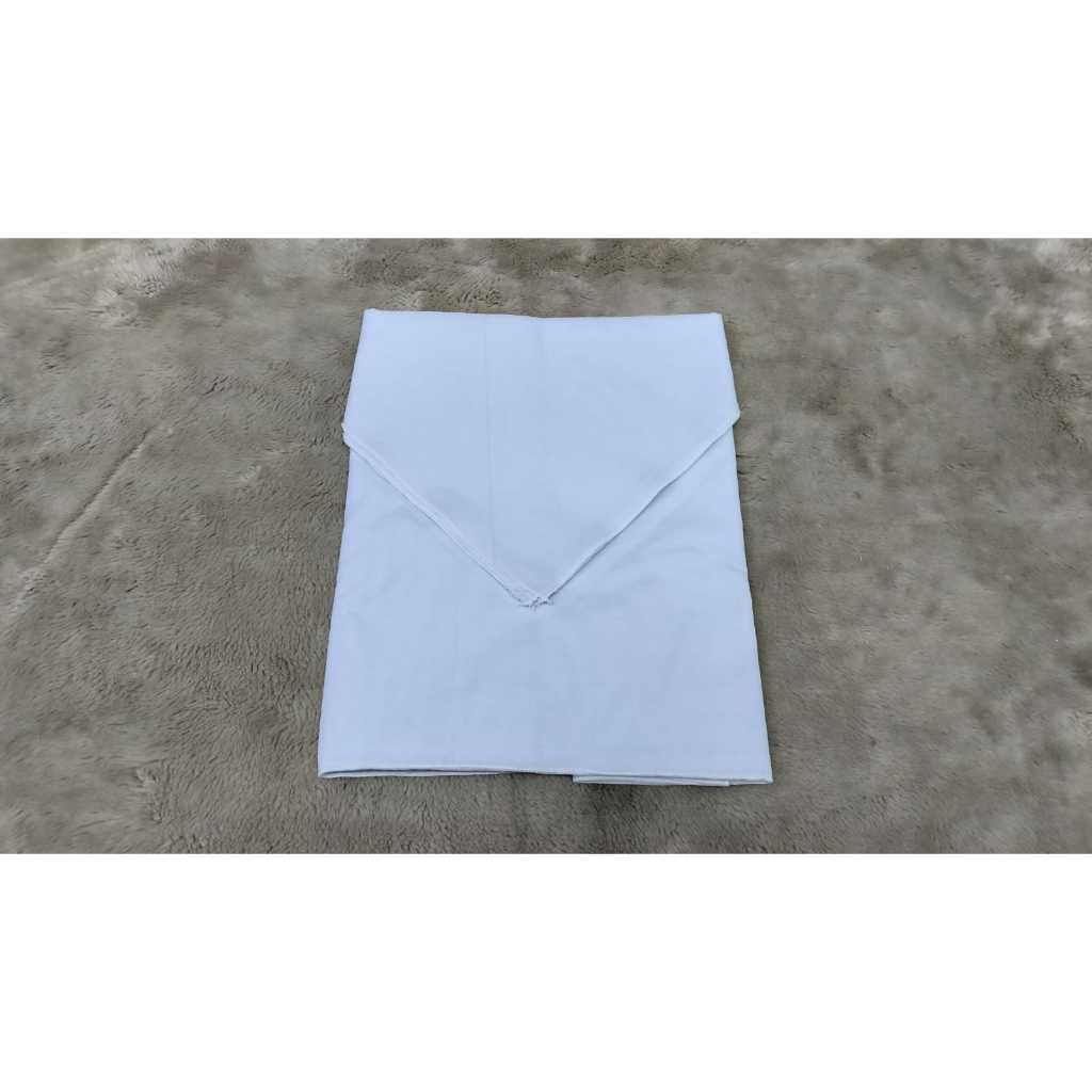 Mitela Pmr / Pramuka kain putih segitiga/kain pembalut siku segituga bahan kain katun