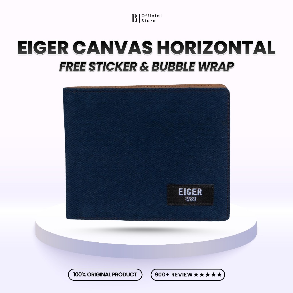 Dompet EIGER Canvas Horizontal 1.2 - Wallet Pria Wanita