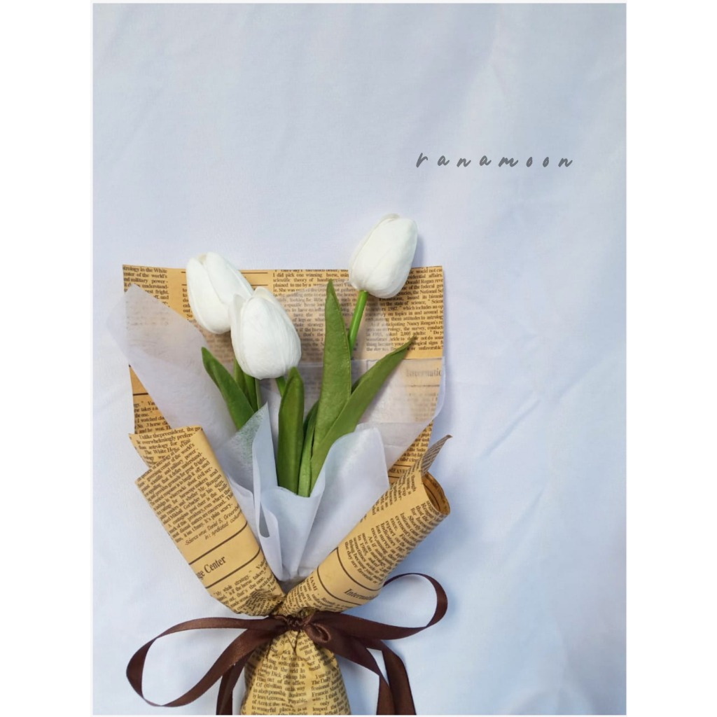 BUCKET BUNGA TULIP LATEX/BUCKET VINTAGE/BUCKET HADIAH ULTAH/KADO CEWE/HADIAH ANNIVERSARY