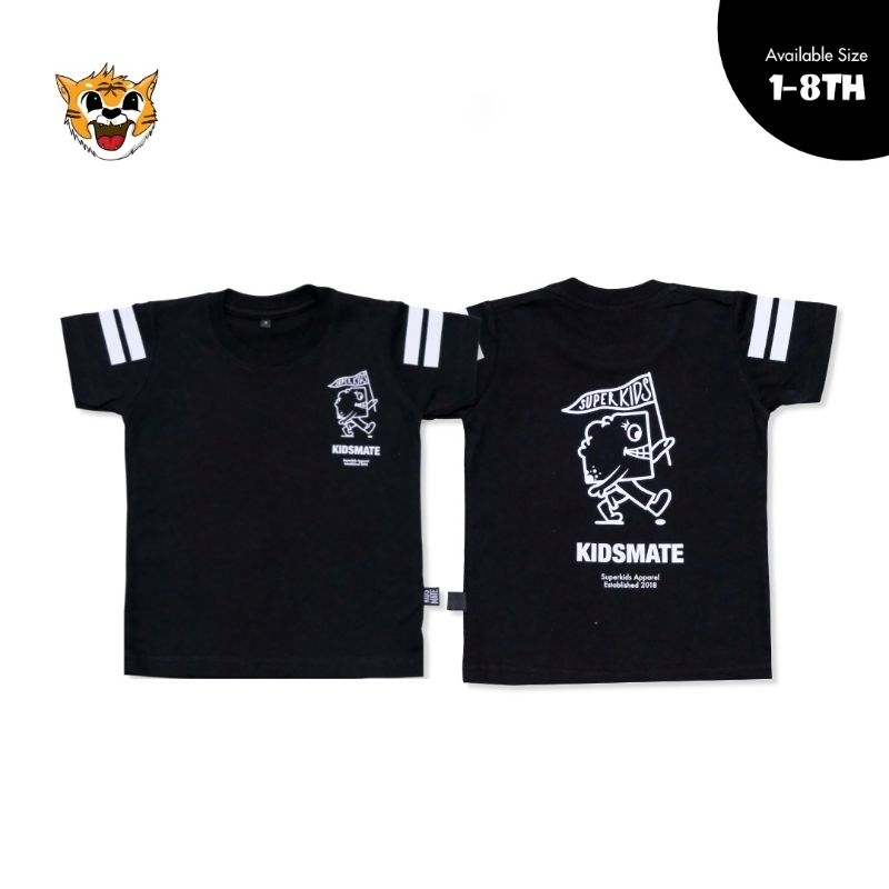 Kaos Anak Oversized Superkids Hitam Kids Mate