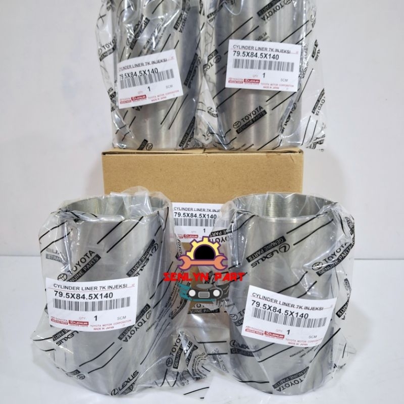 CYLINDER LINER TOYOTA KIJANG 7K INJECTION 1.8 BARU SEMI FINISH ORI GARANSI
