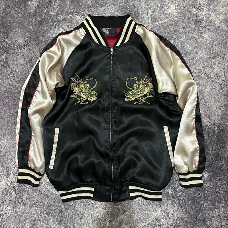 sukajan jacket ryu sukajan japan traditional bomber sukajan dragon