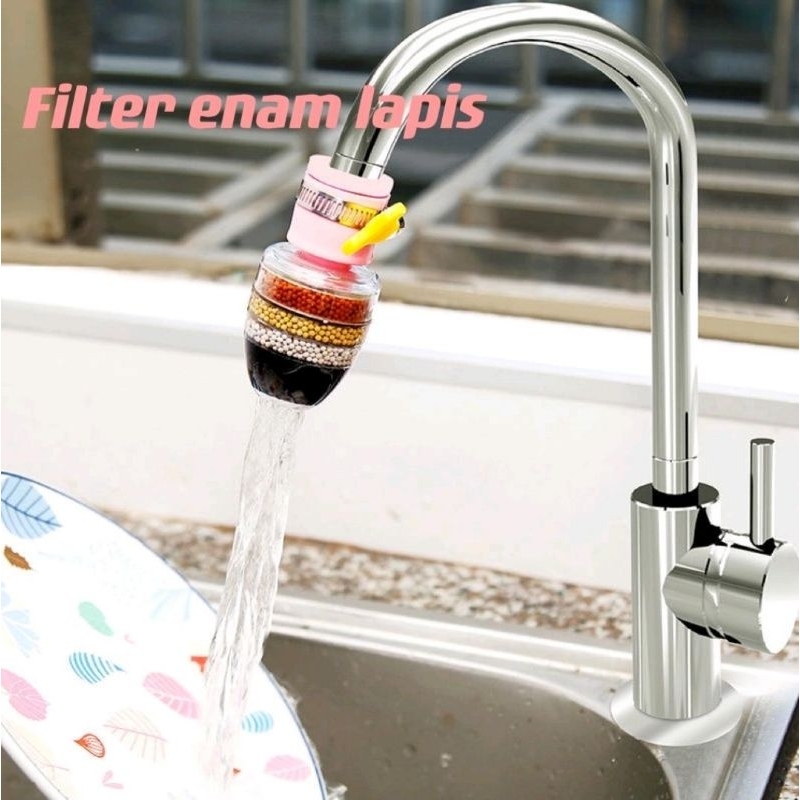 MAGIC WATER FILTER - FILTER KRAN AIR 4 LAPIS - SARING WATER KERAN DAPUR - SARINGAN AIR