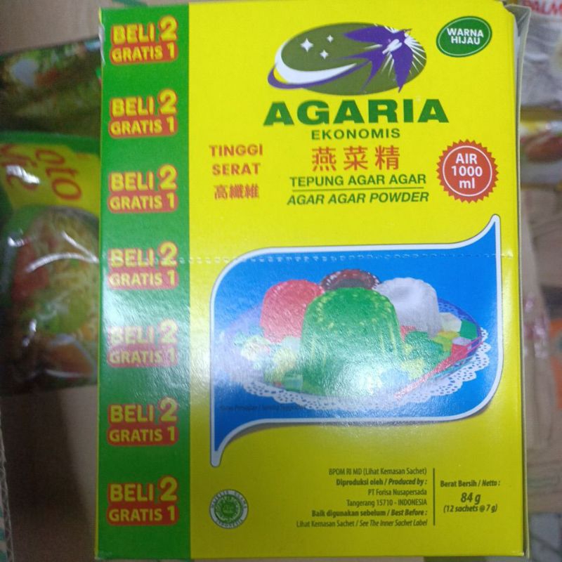 

AGAR AGARIA ( 1 BOX ) ISI 12 PCS (tanpa bonus)