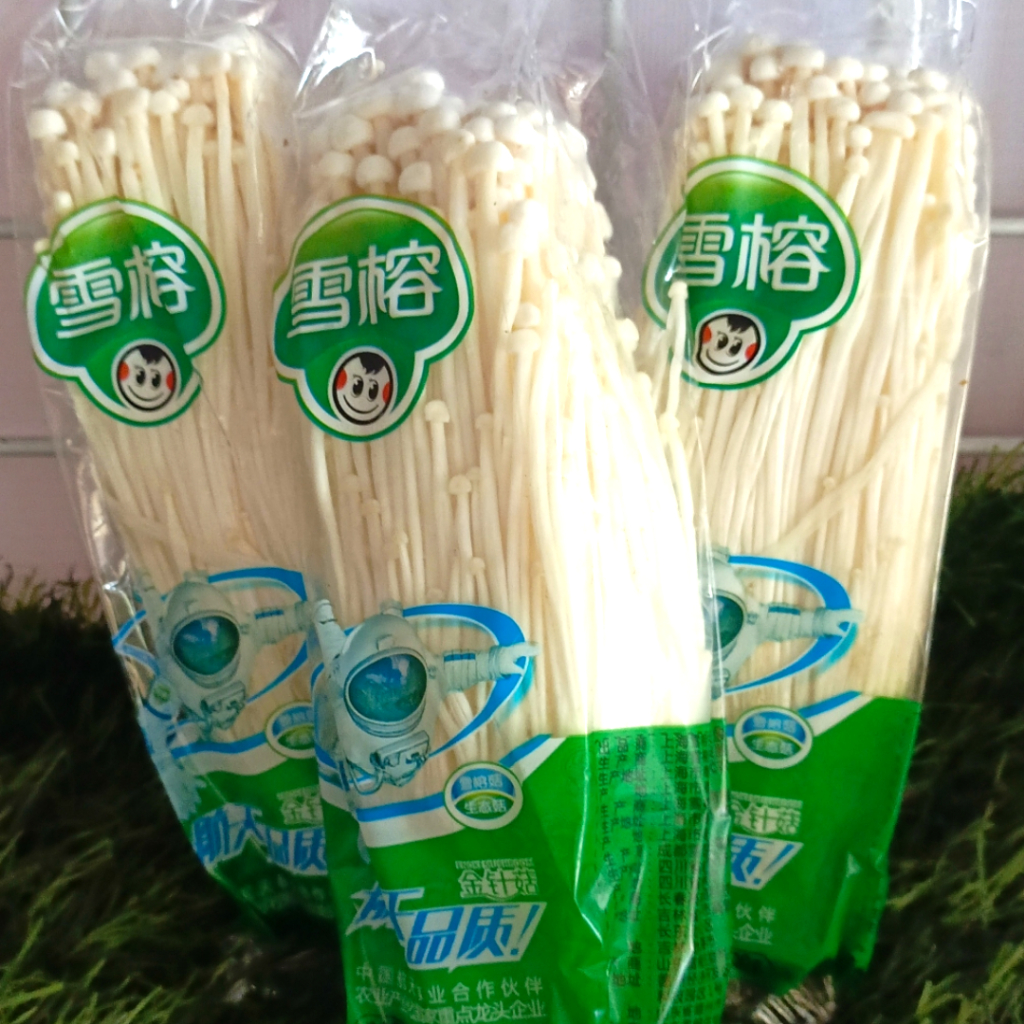 

[PACK] Jamur Enoki 1 Pack Kecil 100gr