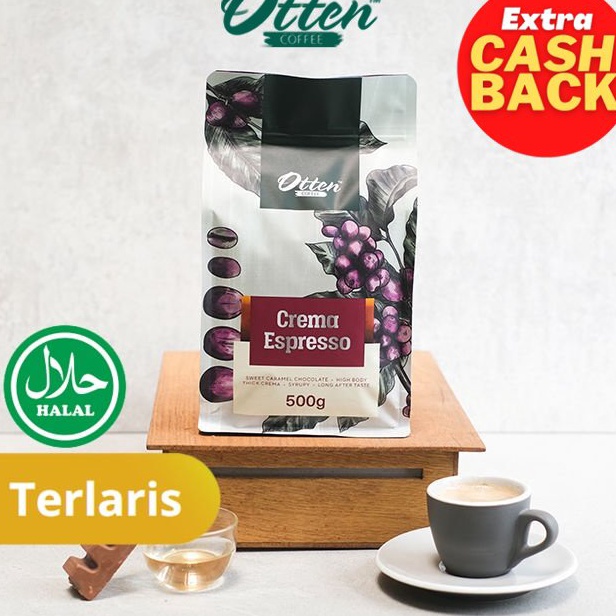 

Stok terbaru Kopi Otten Coffee Crema Espresso 5 gram Espresso Blend Best Seller