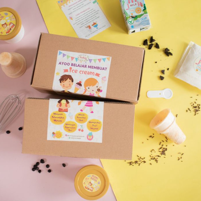 

READY STOK DIY ice cream souvenir membuat es krim hampers ulang tahun cara membuat ice cream anakanak