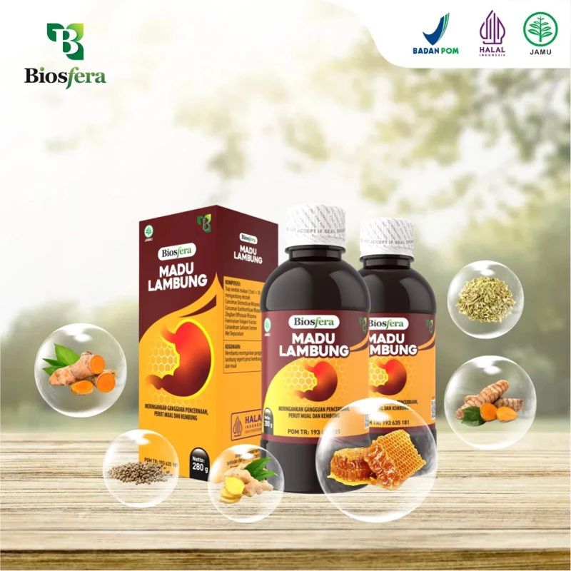 Madu Bio Maag Madu Herbal Asam Lambung Maag Gerd Madu Biosfera 280 Gram