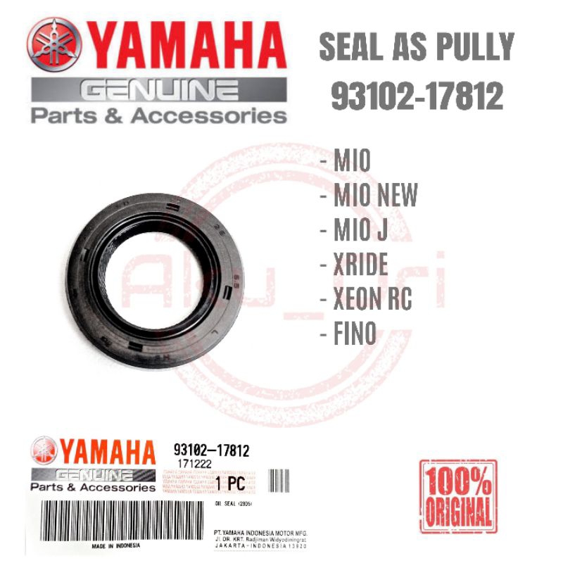 SEAL AS PULLY MIO 93102-17812 YGP sil pully belakang sil as gearbox mio j xride fino sporty smile