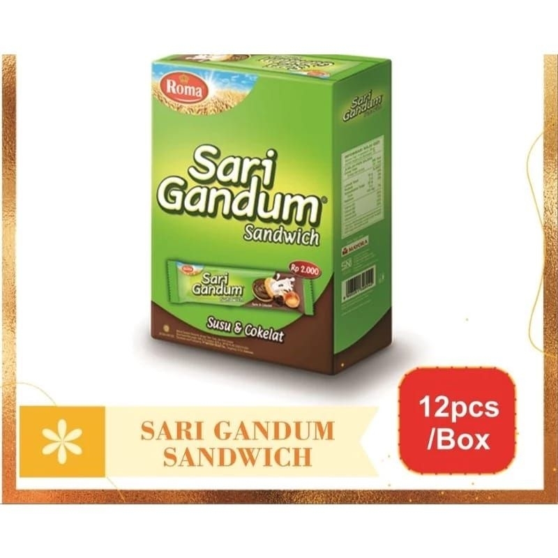 

PROMO [ Sari gandum Sandwich Box isi 12 bungkus]