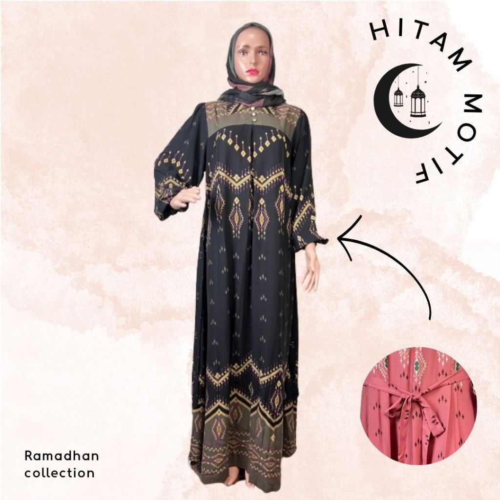 Gamis Rayon Zara Premium Motif