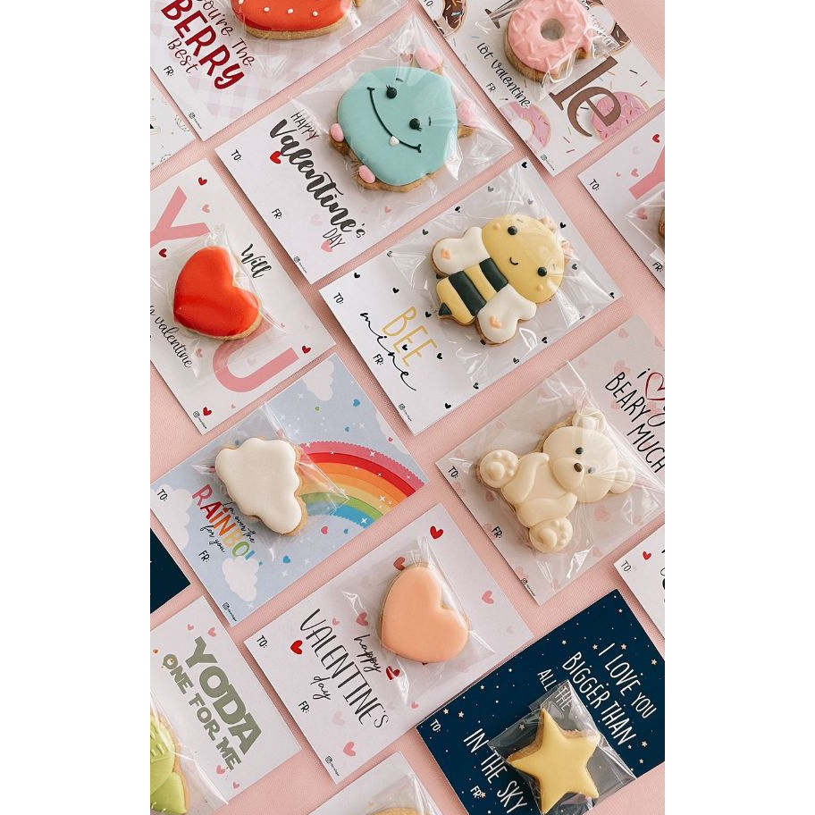 

Free Ongkir VALENTINE COOKIES CARD COOKIES VALENTINE SPECIAL DESIGN