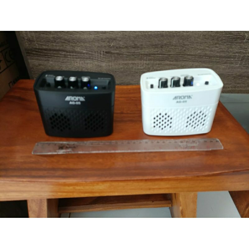 Ampli gitar mini Aroma AG05 AG 05 dg Bluetooth dg efek clean & Distorsi