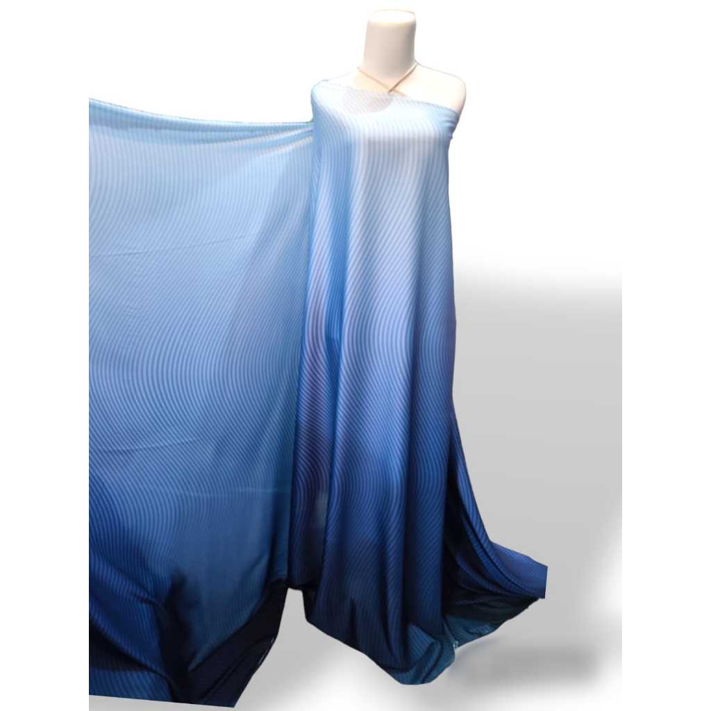 Kain Armany Gradasi Satin Printing Meteran Premium