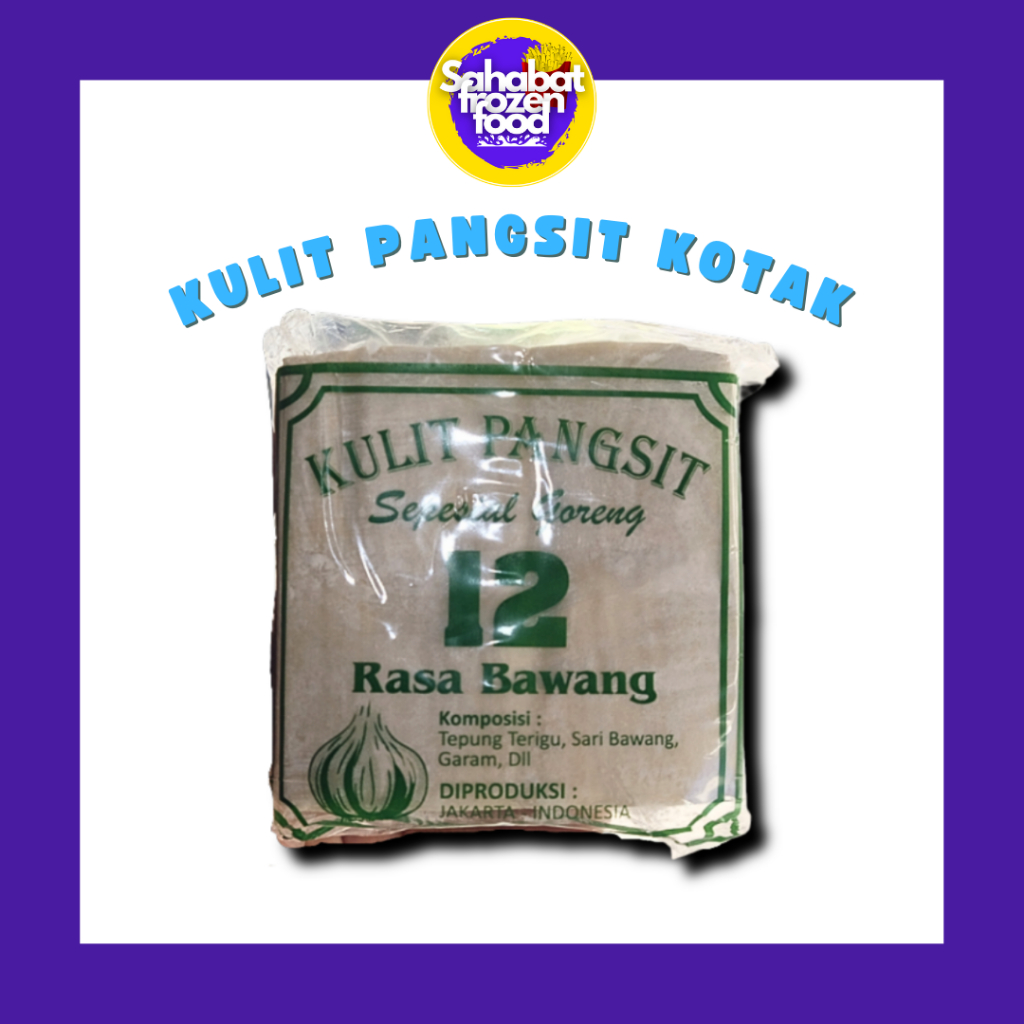 

Kulit Pangsit Kotak Rasa Bawang / Pangsit Goreng 1 pack