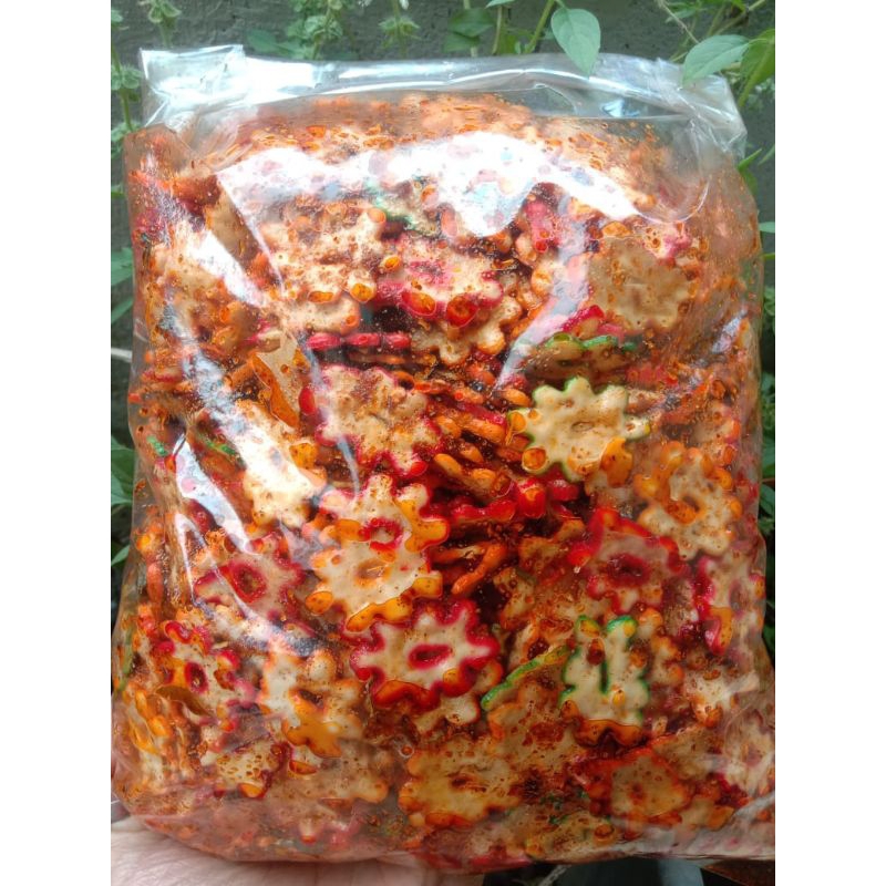 

Krupuk Seblak Kerupuk Bintang Pedas Daun Jeruk 500gram