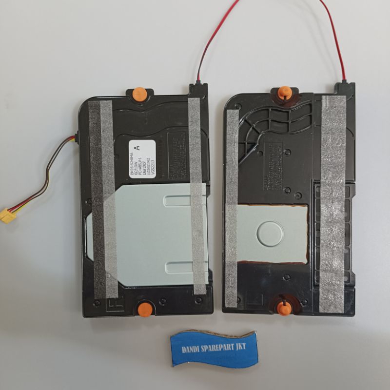 2 pcs Speaker Tv led Samsung ua43au8000 - mesin tv led