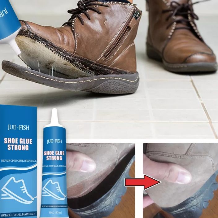 Terlaris Jue Fish Lem Sepatu Super Kuat Reparasi Sepatu  Lem Bening Super Kuat Tahan Air  Glue Shoes