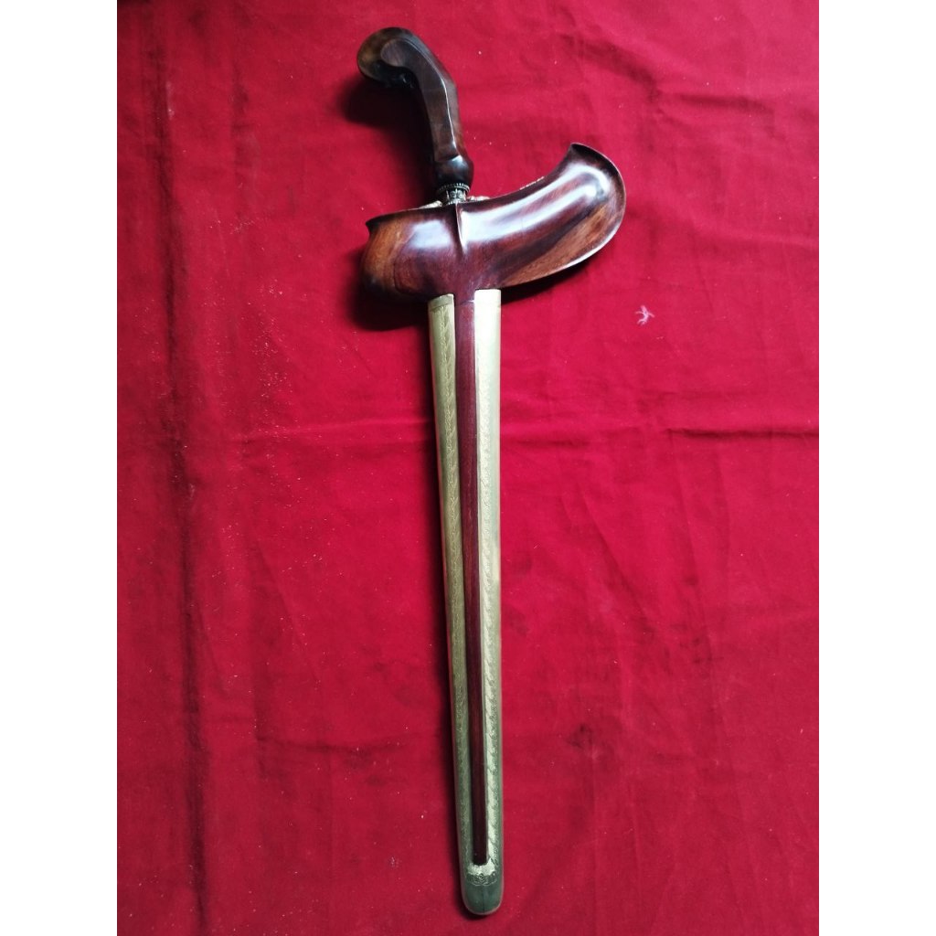 Keris Buto Makoro Kinatah Emas pamor Toya Mambeg