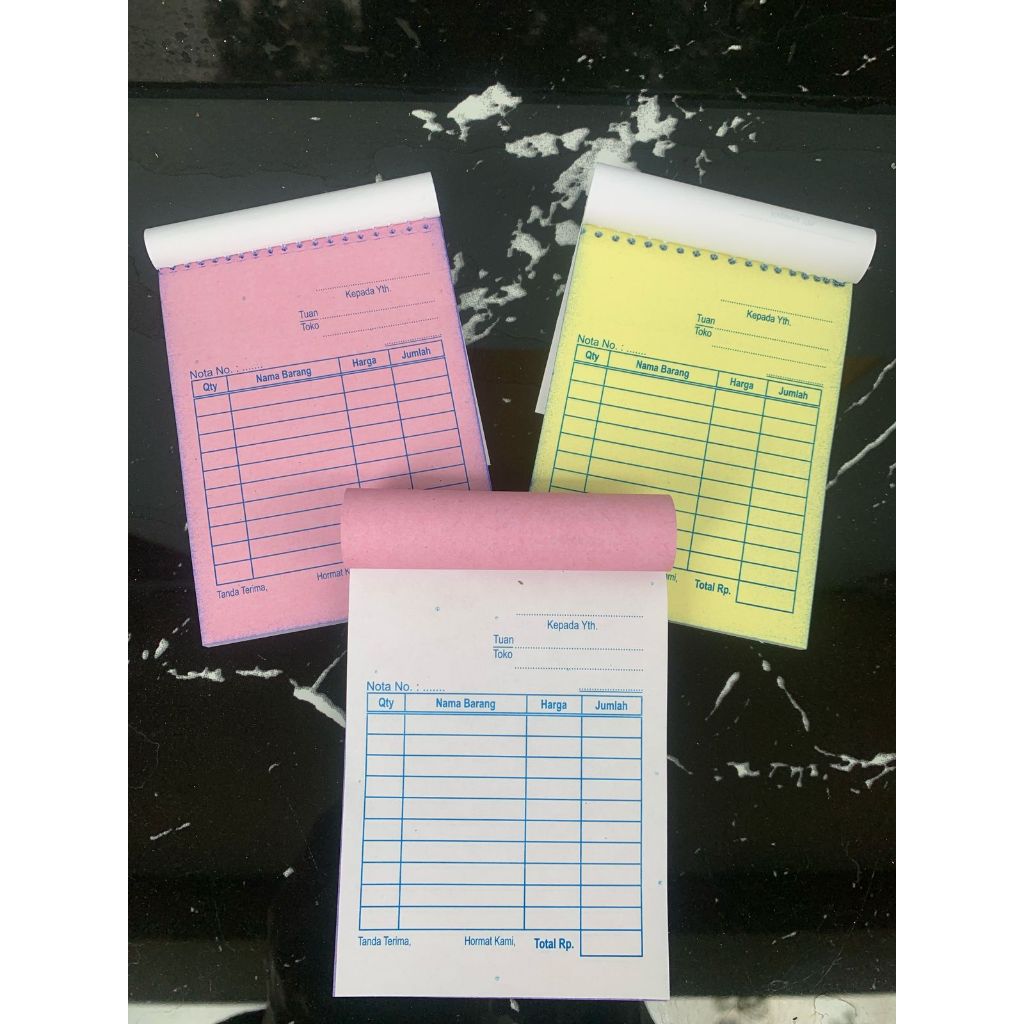 

Nota Mini 2 Ply, Ukuran 1/8 Folio, Nota Mini