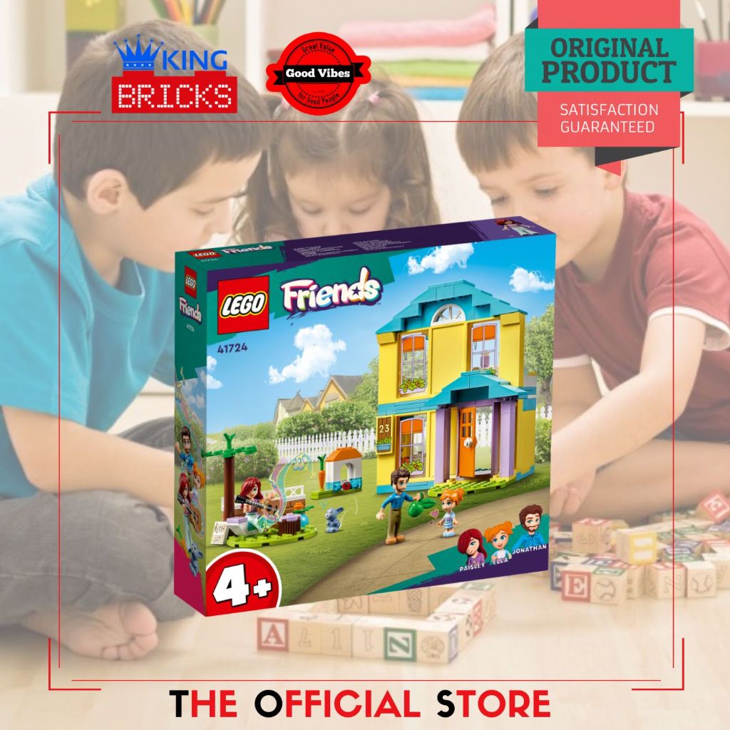 LEGO Original FRIENDS 41724 Paisley House - Mainan Anak Perempuan Rumah Cewek Kelinci Gitar