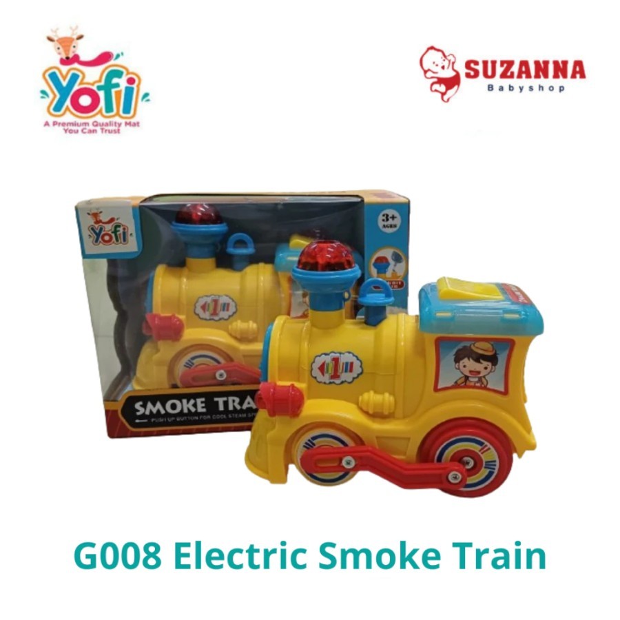 YOFI TOYS G-008 ELECTRIC SMOKE TRAIN - Mainan Kereta