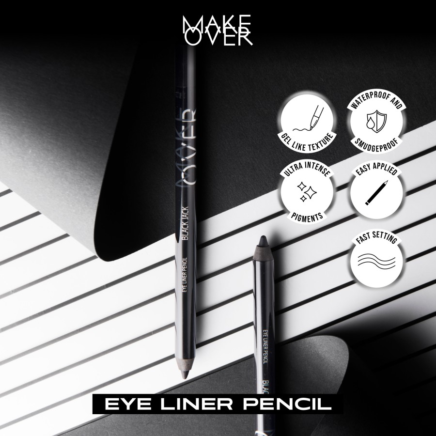 MAKE OVER Eye Liner Pencil | MakeOver Waterproof Eyeliner Pensil