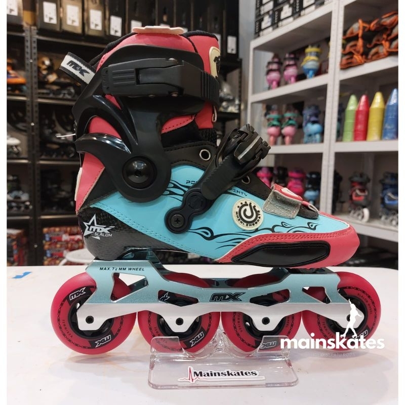 MX Carbon Skates Sepatu Roda Anak Freestyle, Slalom, seba anak, inlineskate, softboot