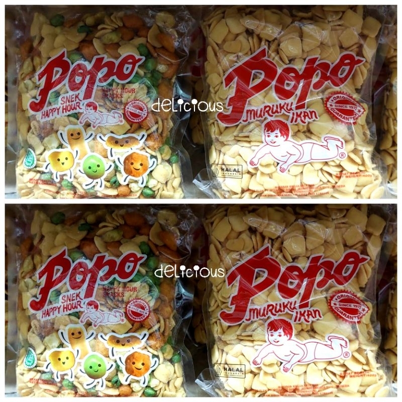 

Popo Muruku 400g ikan Original Popo Hour snek ikan Malaysia halal Premium