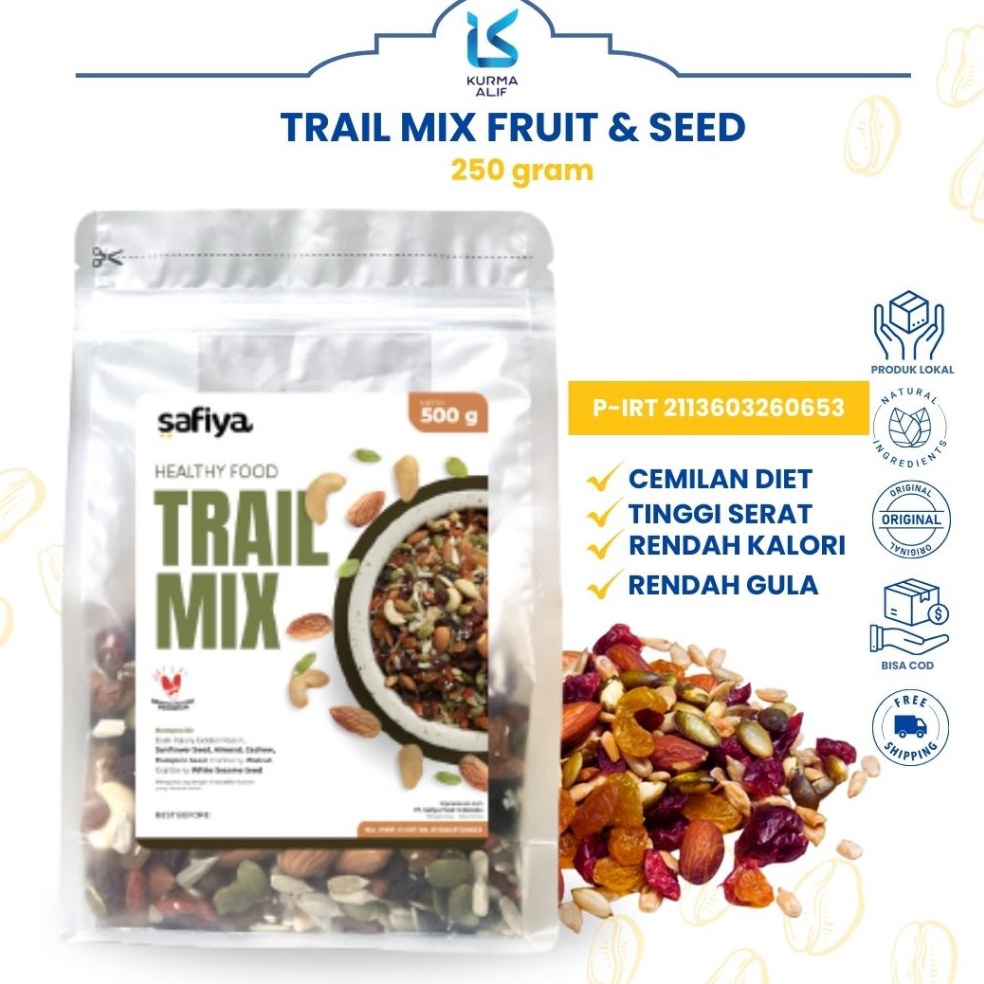 

PROMO ALE Trail Mix Safiya 25 gr Berry Nut and Seed Original Cemilan Sehat Rasa Enak