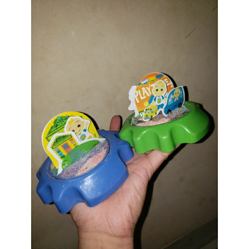 ACTION FIGURE COCOMELON COCO MELON JJ JEJE KARTUN ANAK CARTOON CARTON YOUTUBE GLITTER TABUNG GLITER 
