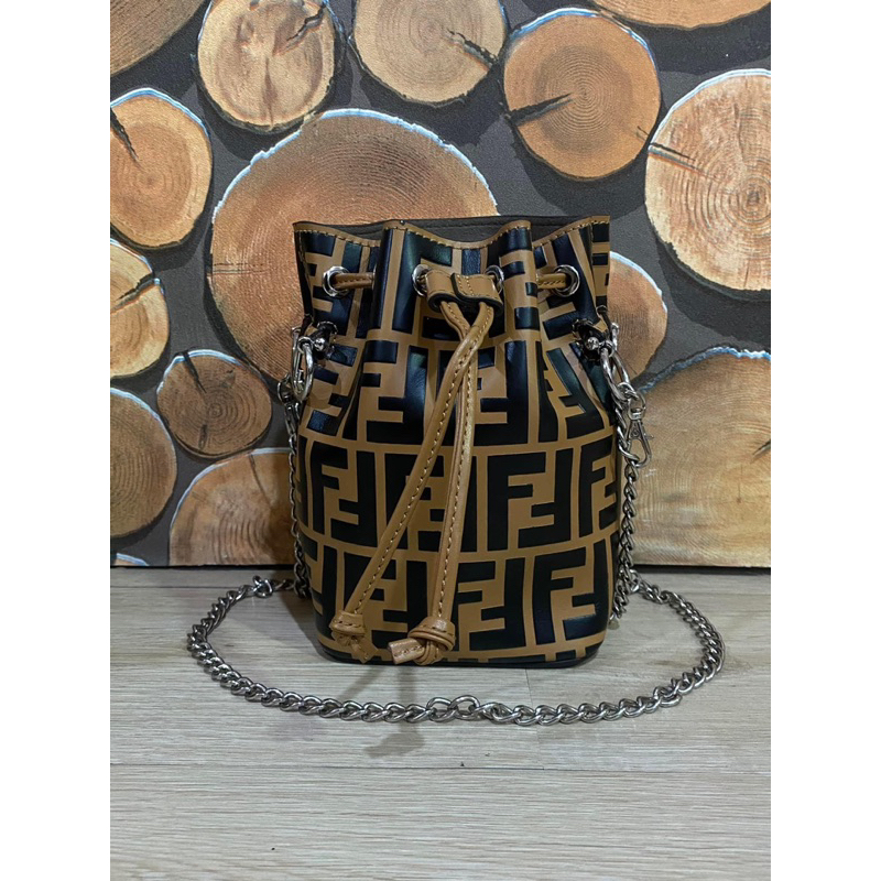 TAS WANITA BRANDED FENDI BUCKET MONTRESOR BUCKET MINI PRELOVED