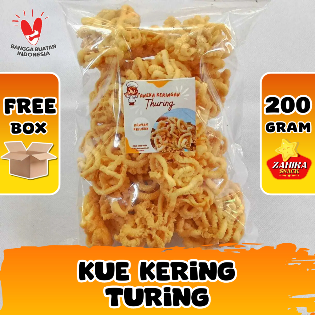 

Kue Kering Turing Unthuk Cacing Cemilan Jadul 200 Gram