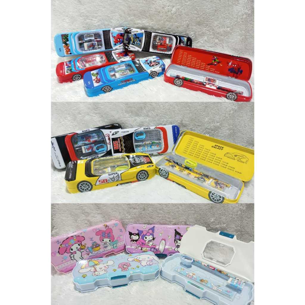 

Kotak Pensil 1 Set Pensil Pengaris Rautan Motif Cowok Cewek