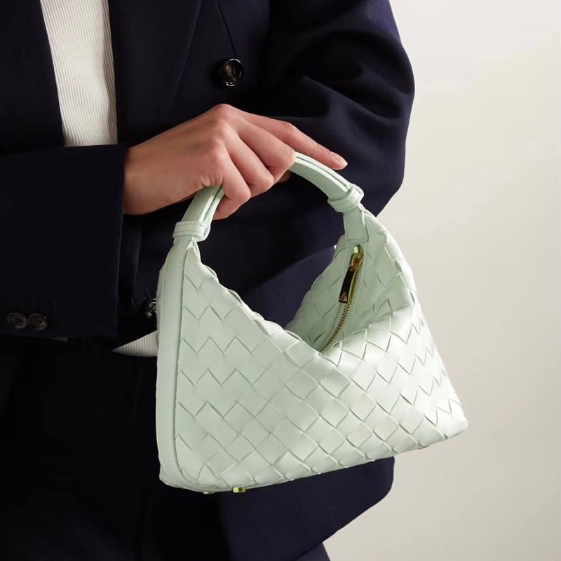 Original Bottega Veneta BV Mini Wallace Intrecciato Leather Shoulder Bag