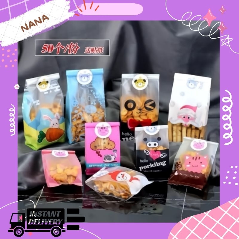 

plastik packing cookies / kemasan plastik lucu perpcs