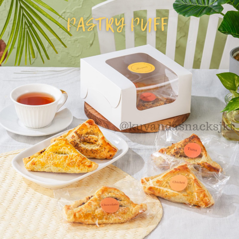 

PASTRY PUFF BOX ISI 5 PCS ADA VARIAN COKLAT,AYAM,TUNA (harga sudah termasuk biya admin shopee)