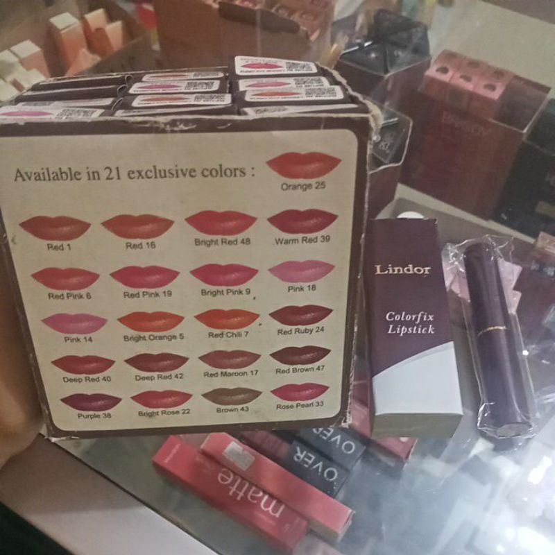 Lindor Colorfix Lipstick Lindor Color Fix Lipstik Lindor