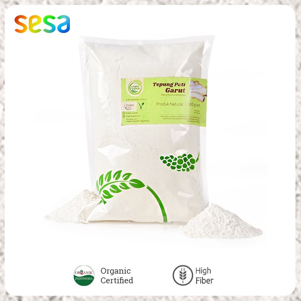 

COD TERMURAH Tepung Pati Garut Lingkar Organik 5 g