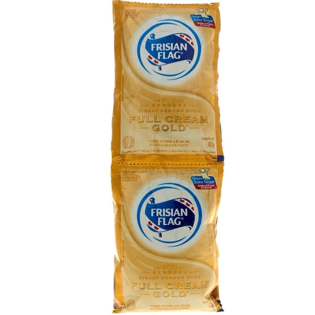 

[MARITOEKOE] SUSU FRISIAN FLAG RENCENG FULL CREAM GOLD 6pcs x 40gr