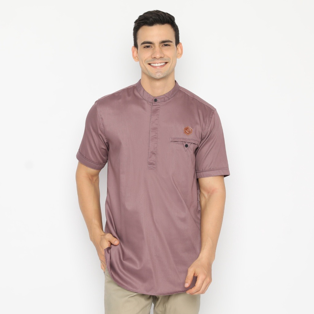 Baju Koko Pria Dewasa warna Pink Premium