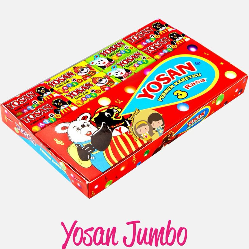 

PERMEN KARET YOSAN JUMBO - PERMEN KARET JADUL (60pcs) by Jadoel Snack