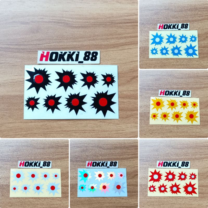

Stiker Bercak peluru cutting