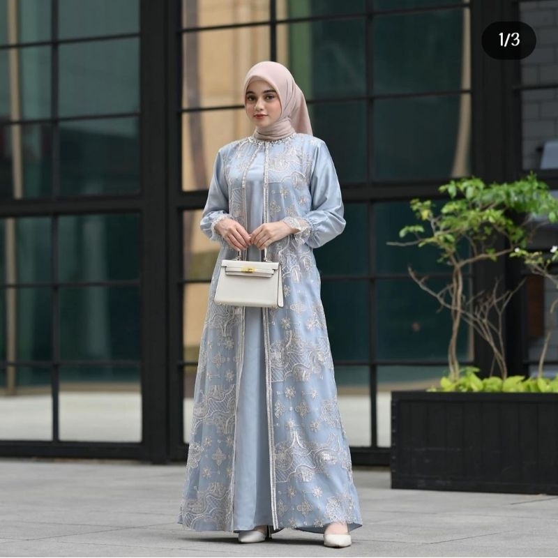 SIAP KIRIM. Raya dress Blue size S by Vanilla hijab official